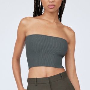BABATON sculpt knit tube top